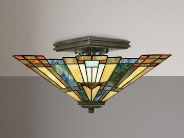 meineWunschleuchte LED Deckenleuchte, LED wechselbar, warmweiß, ausgefallene Tiffany Lampe Designer-lampe für über-n Esstisch, Ø36cm