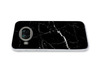 MuchoWow Handyhülle Marmoroptik - Schwarz - Luxus, Phone Case, Handyhülle Xiaomi Mi 10T Lite, Silikon, Schutzhülle