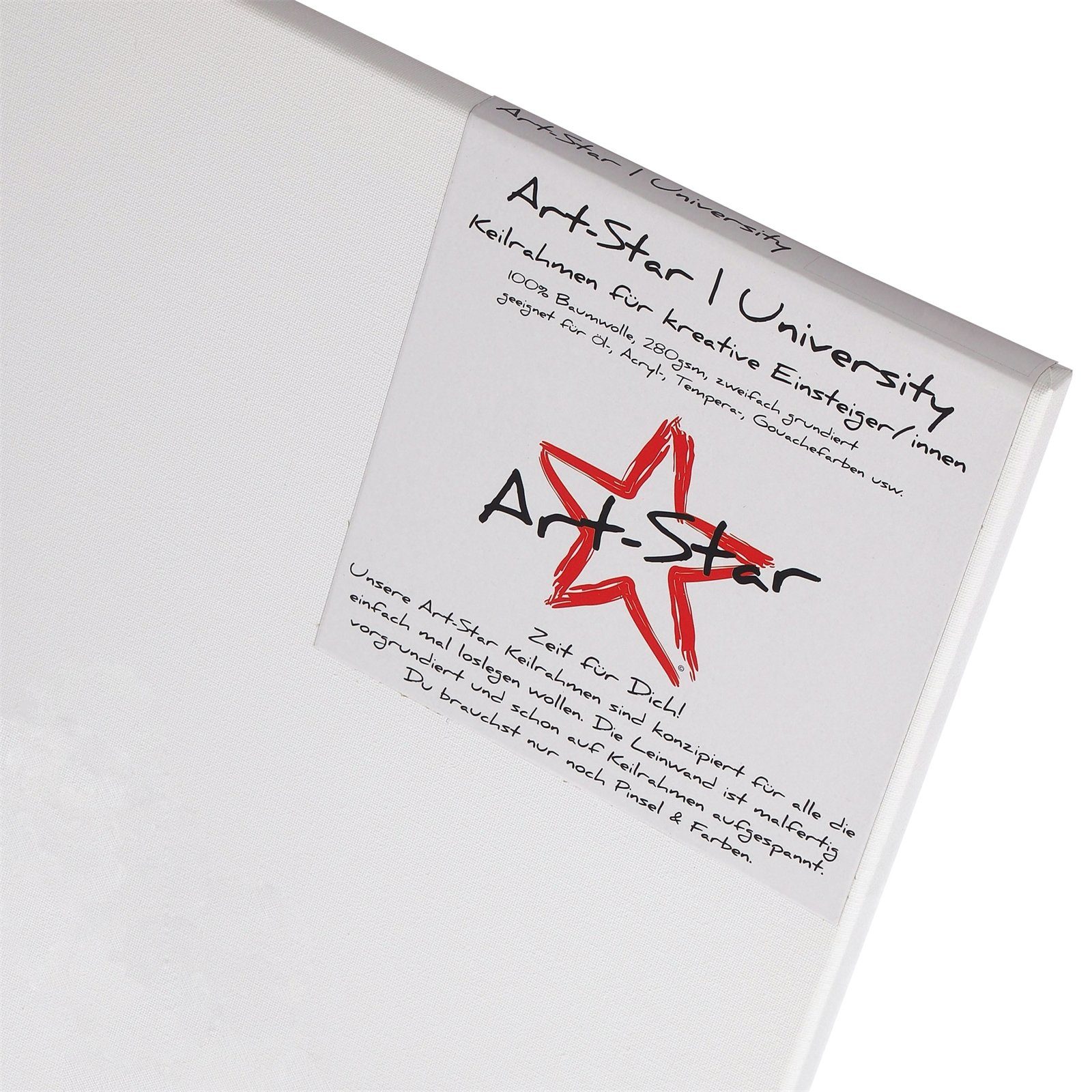 Keilrahmen 1x ART-STAR UNIVERSITY KEILRAHMEN, Blanko Leinwand auf Keilrahmen, F
