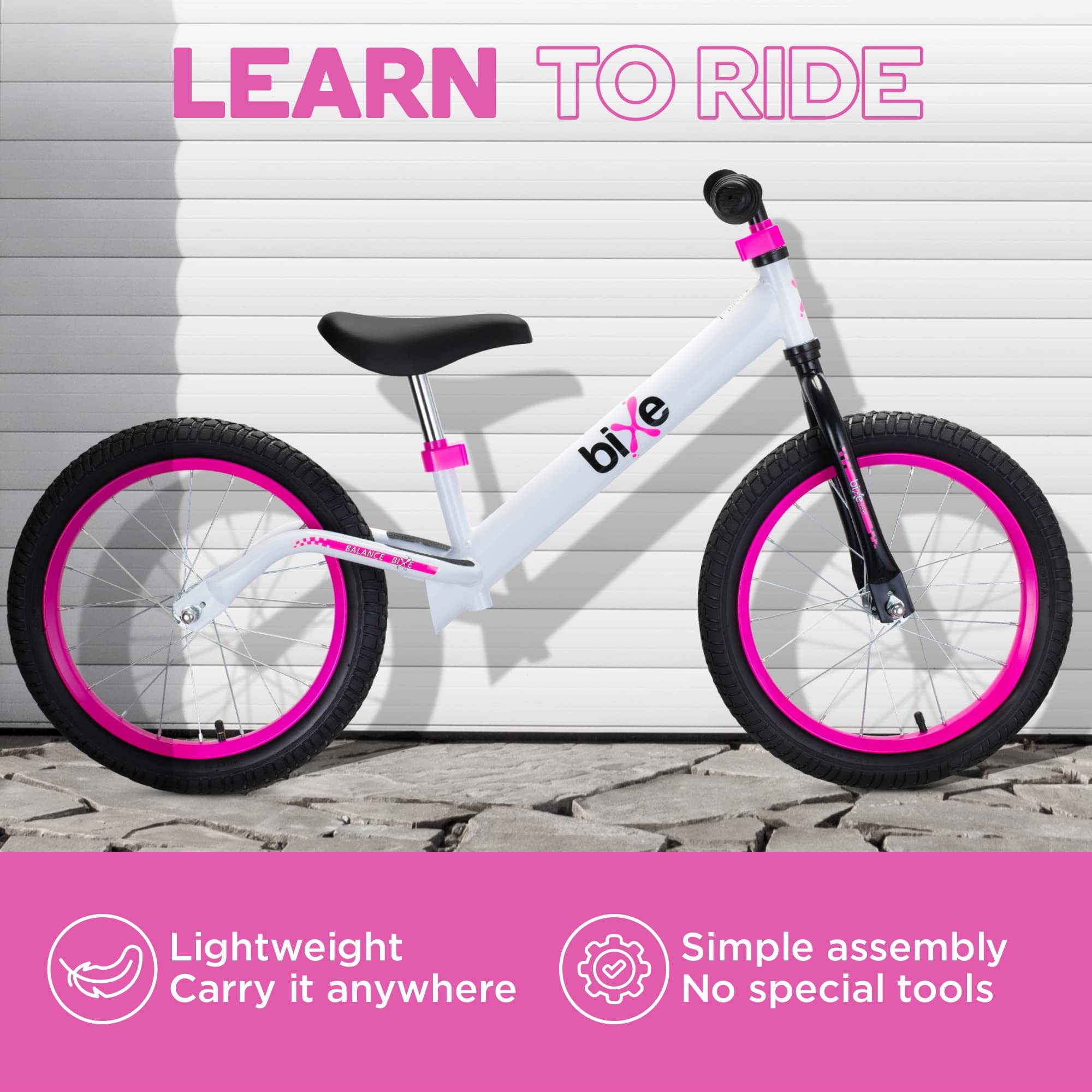 Bixe Laufrad Bixe 16 Zoll Kinder Laufrad ab 5 Jahre - Balance Bike