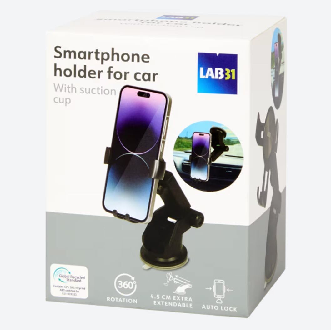 Spectrum Handy-Halterung Telefonhalter mit Saugnapf Handyhalterung fürs Auto