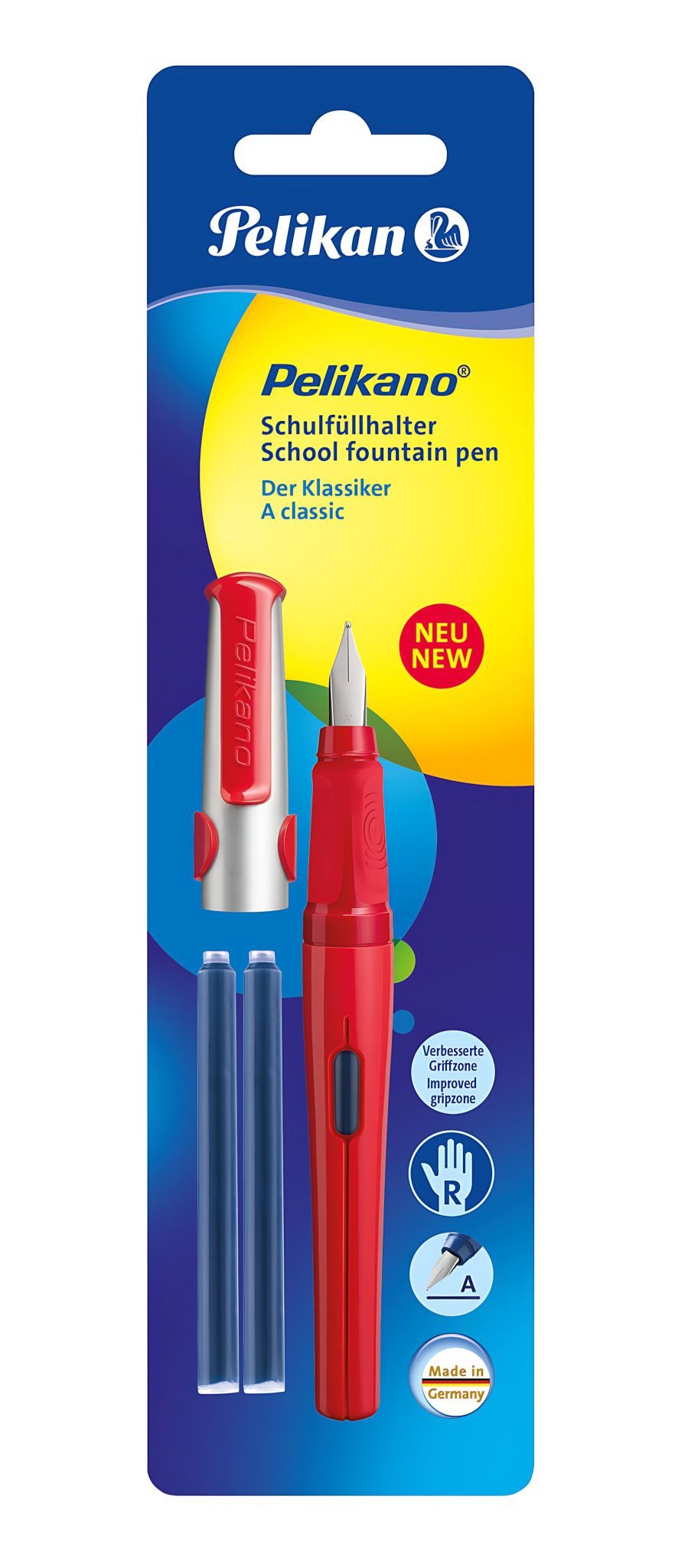 Pelikan Füller Pelikan Schulfüller Pelikano P480 A rot +2GTP/B Blister