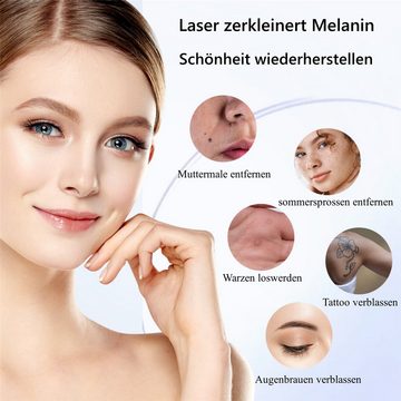 CkeyiN Kosmetikbehandlungsgerät Tattooentfernungsstift, Laser-Pikosekundenstift, Entfernung von Augenbrauenpigmenten und Akne, Schönheitspflege