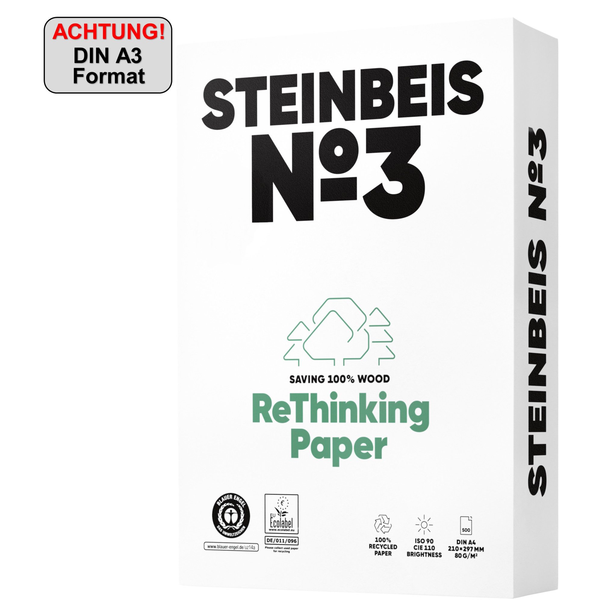 STEINBEIS Копировальная бумага Steinbeis Копировальная бумага No.3 ISO 90 K1601666080 B A3 500 Blatt