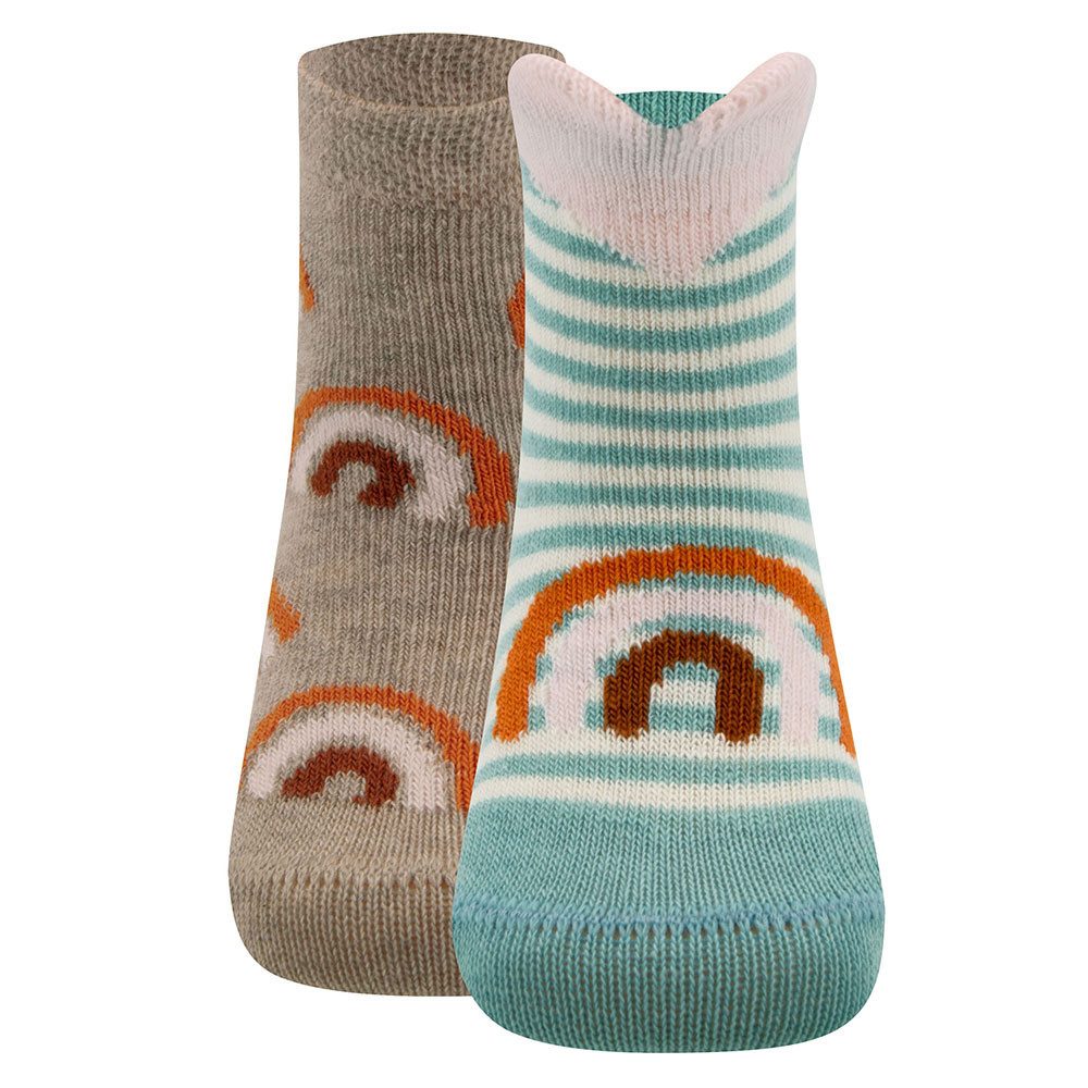 Socken Socken 2er Pack Regenbogen/Herzen