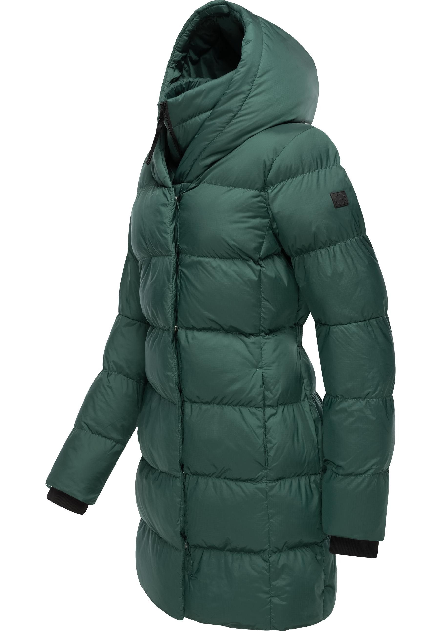Ragwear Kurzmantel Niara stylischer, gesteppter Wintermantel mit gefütterter Kapuze – Bild 2 von 5