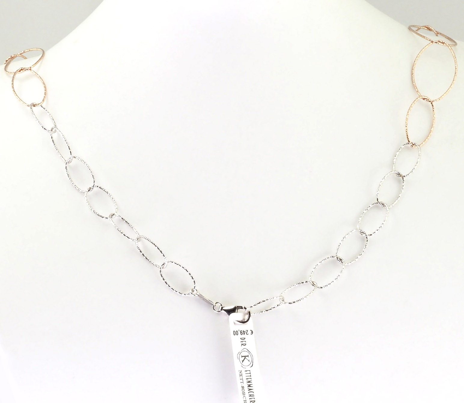 Der Kettenmacher Silberkette Fantasie 925 Silber NETT-80BCR Damen Halskette