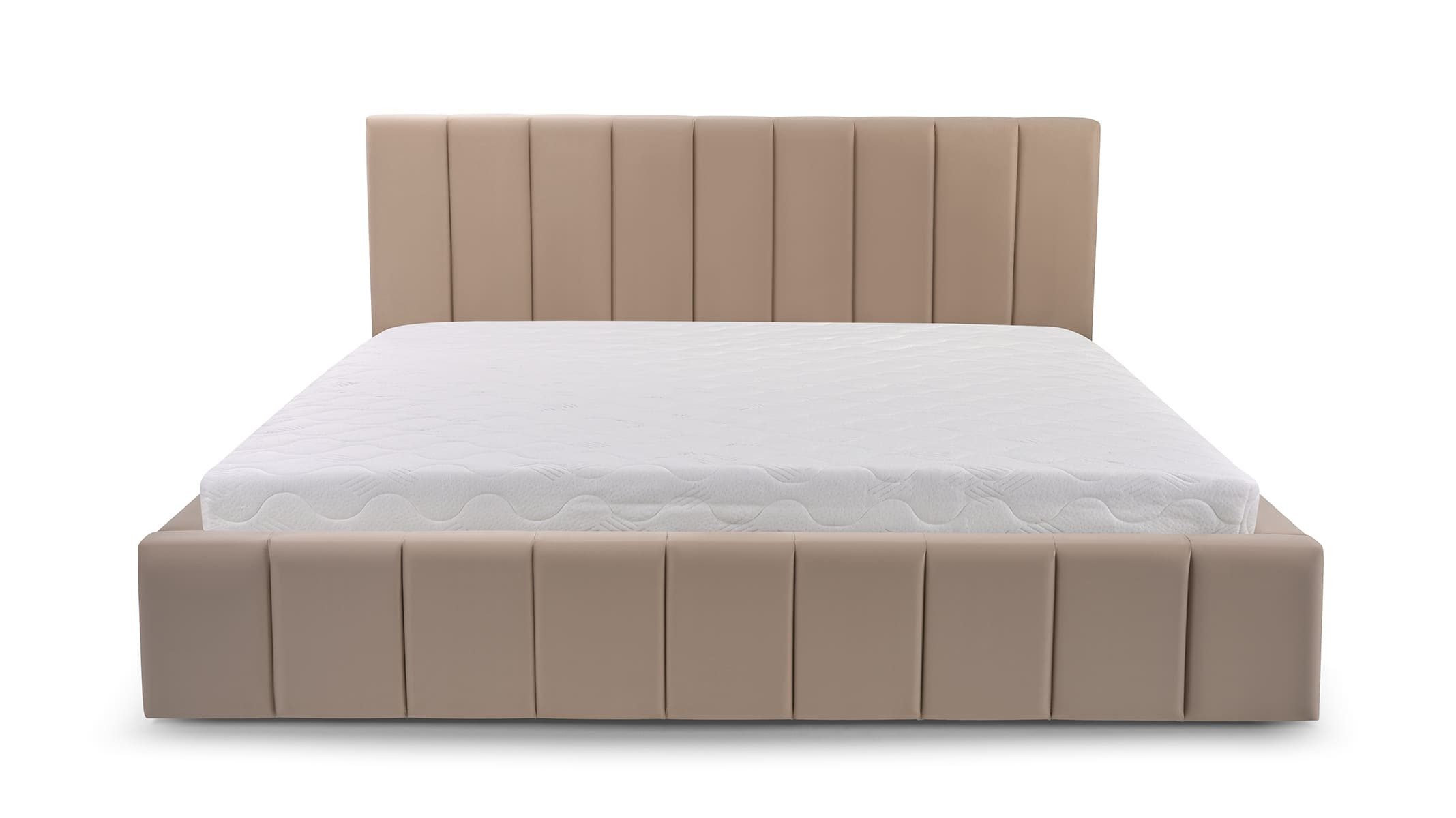 MOEBLO Polsterbett BETT 01 (Doppelbett mit Kopfstütze, Rahmenbettgestell - günstig online kaufen