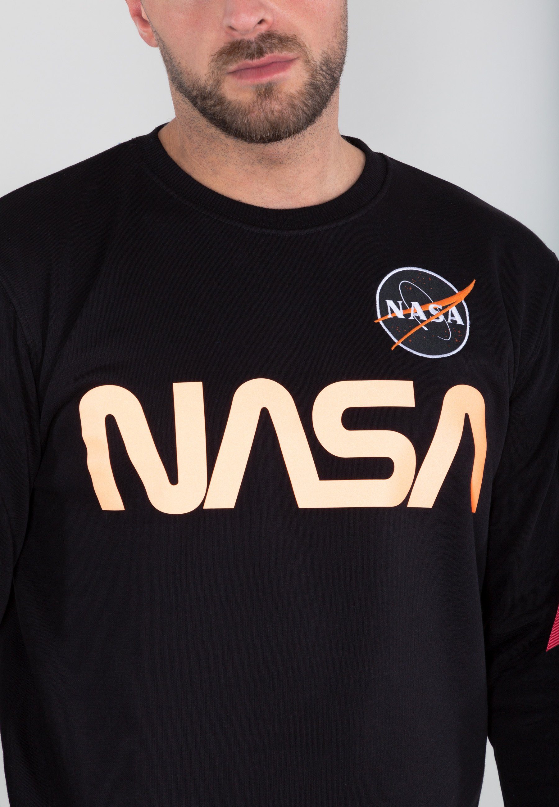 NASA Industries Reflective Sweatshirts Alpha black/refl.oran Alpha - Sweater Sweater Men Industries