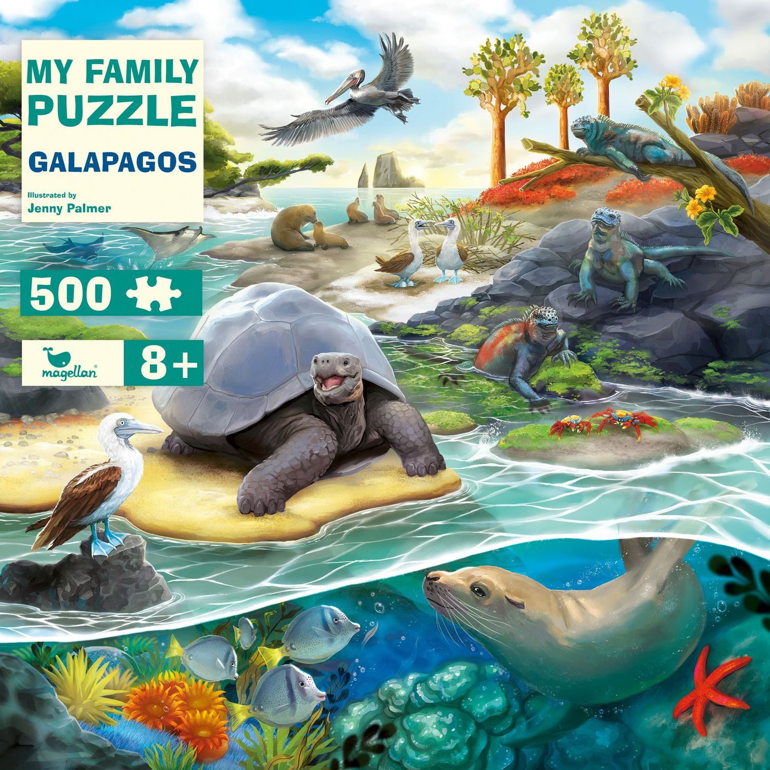 Magellan Puzzle My Family Puzzle - Galapagos, Puzzleteile