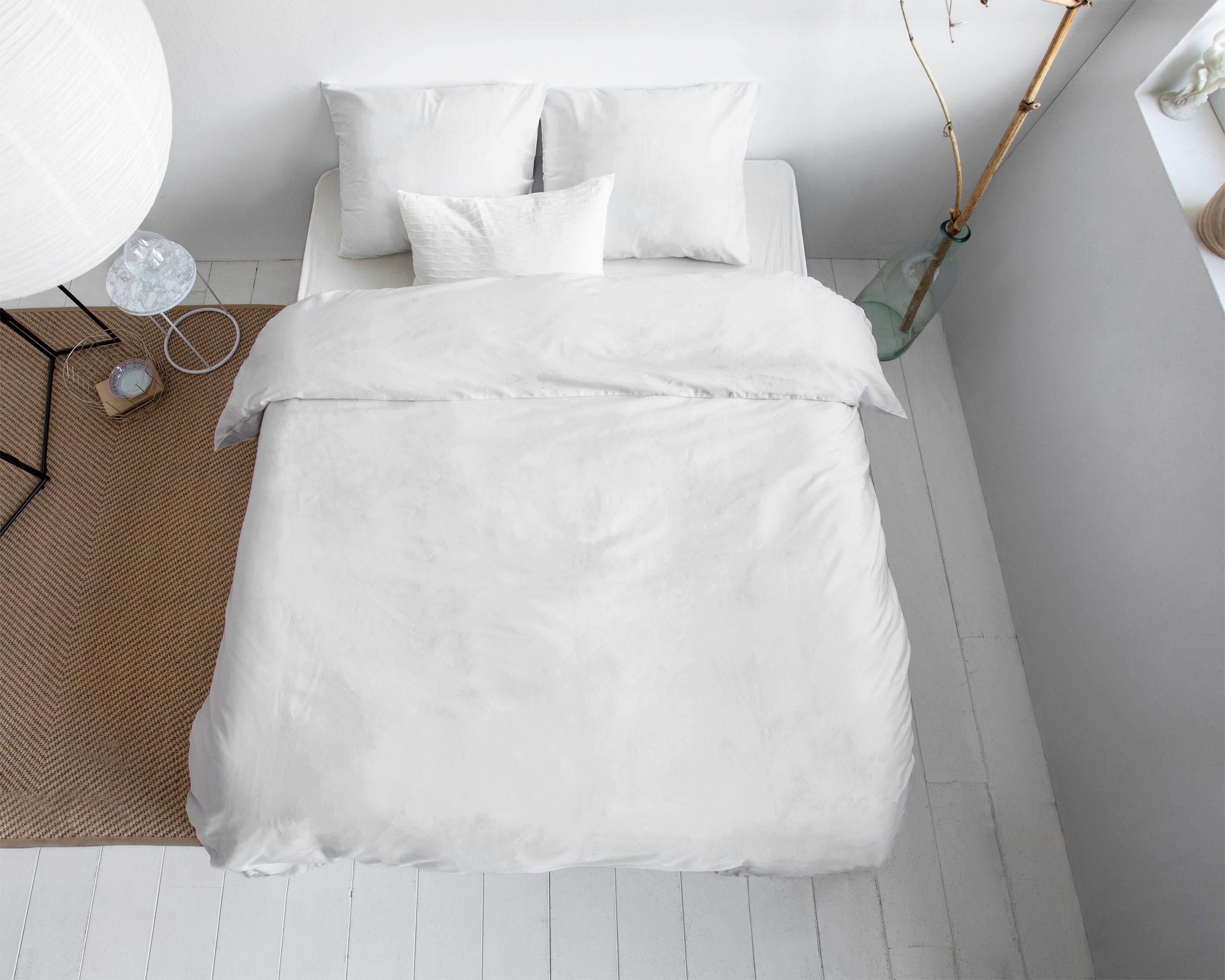 Bettwäsche PRIMAVIERA DELUXE UNI SATIN Bettbezug & Kissenbezüge