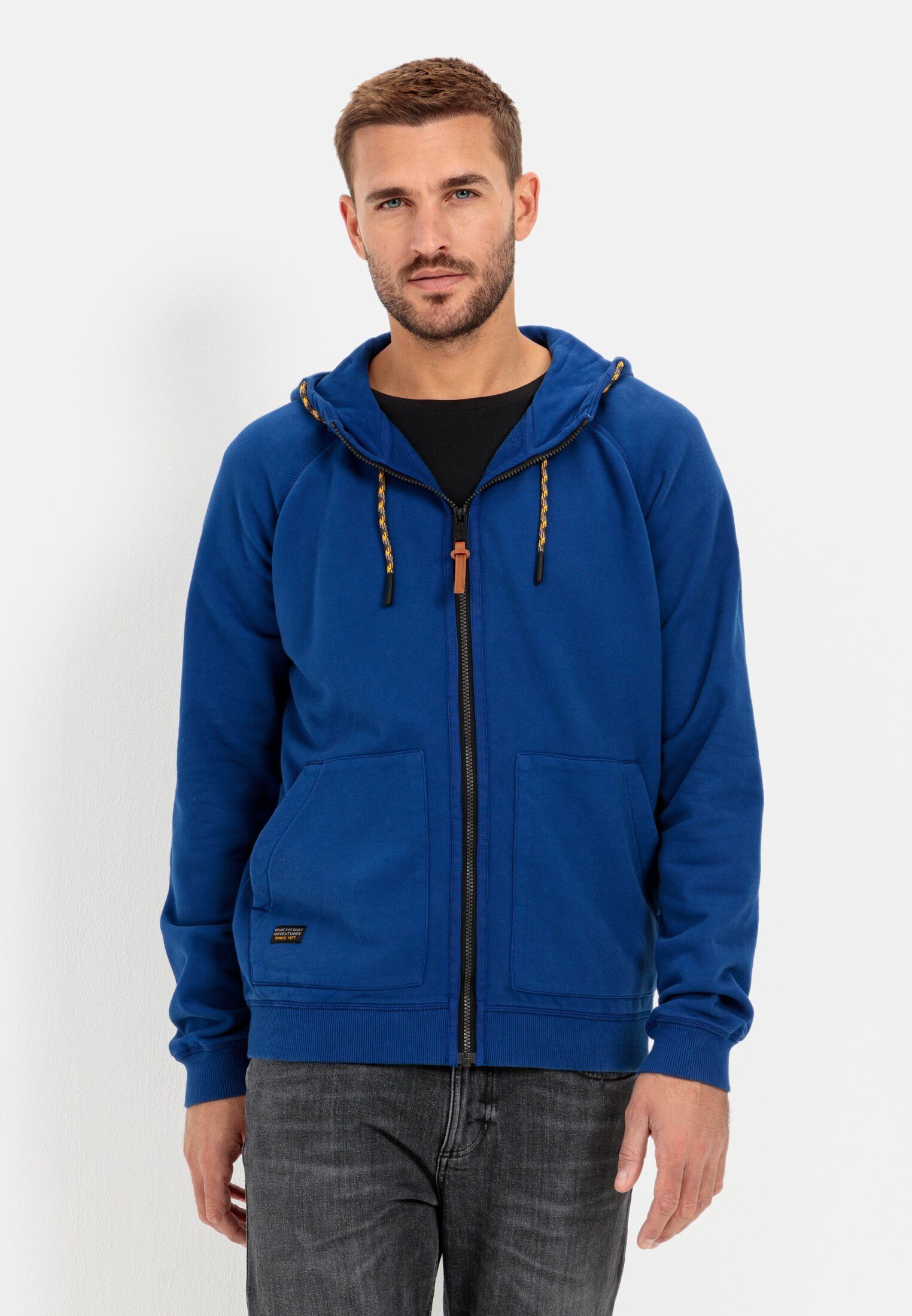 camel active Sweatjacke mit Kapuze Blau