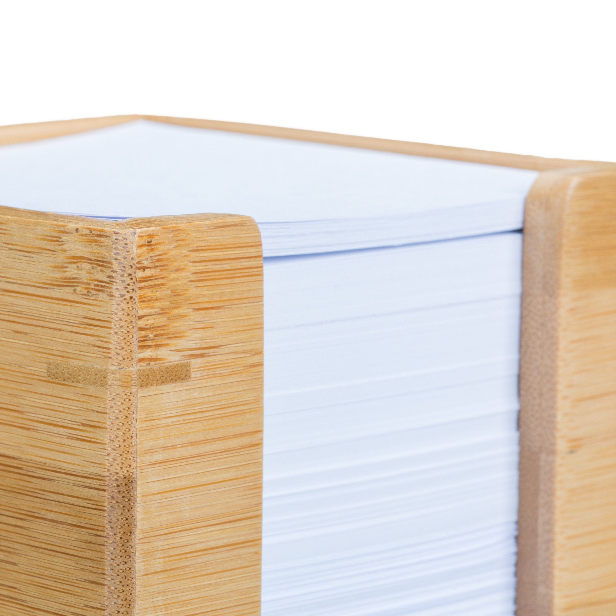 relaxdays Zettelkasten Zettelbox Bambus