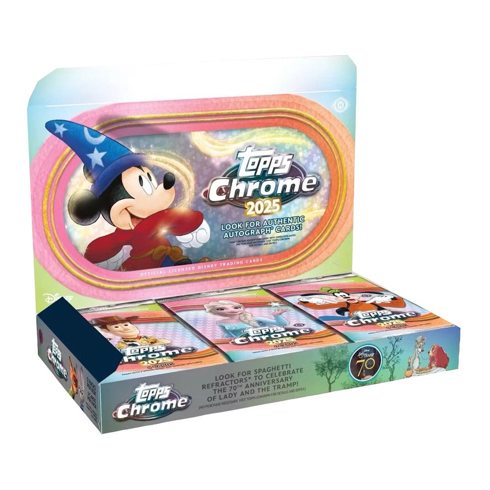 Topps Sammelkarte 2025 Topps Chrome Disney Hobby Box Englisch