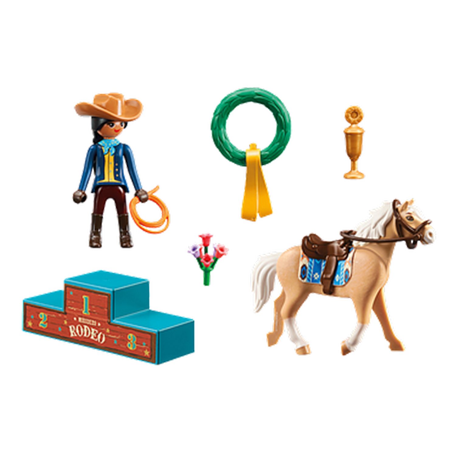 Playmobil® Spirit Riding Free Rodeo Pru Konstruktions-Spielset, (Rodeo Pru), Made in Europe