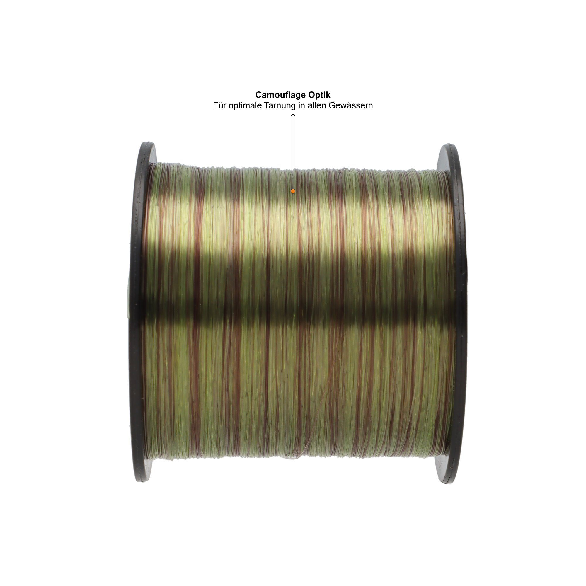 Zite Angelschnur Camouflage Karpfen Angelschnur 0,28mm - Nylonschnur 5,8 kg Tragkraft