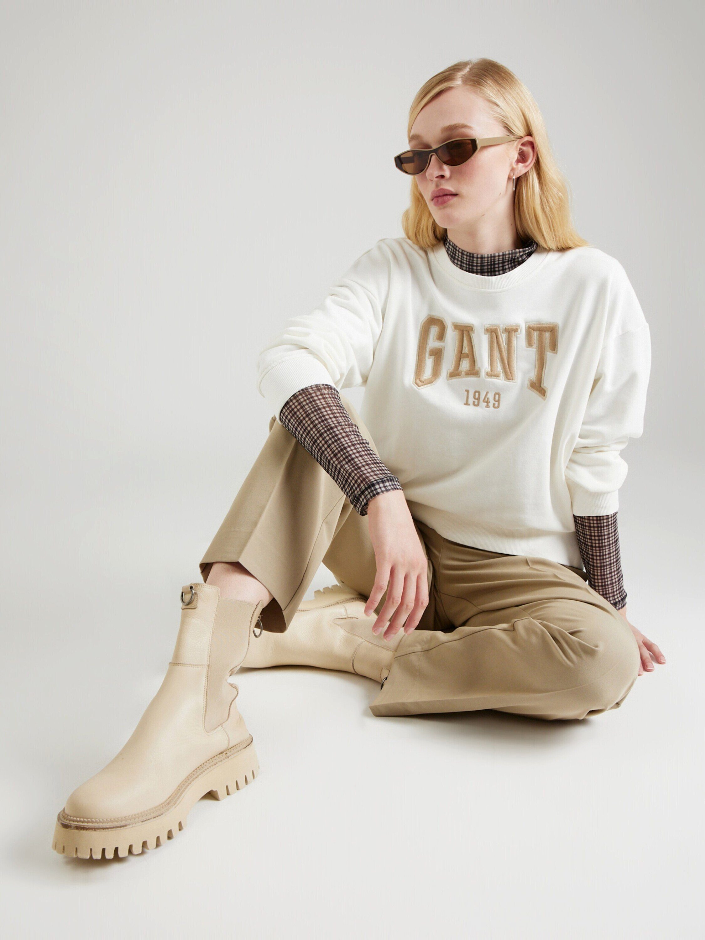 Gant (1-tlg) Stickerei Sweatshirt