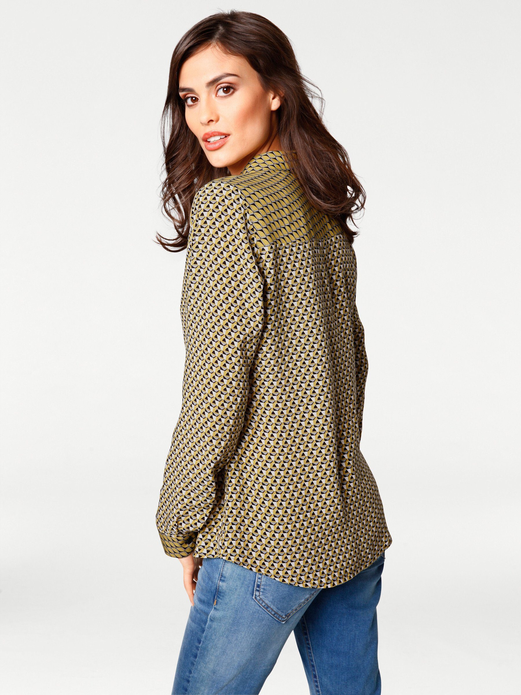 heine Klassische Bluse Druckbluse Langarm