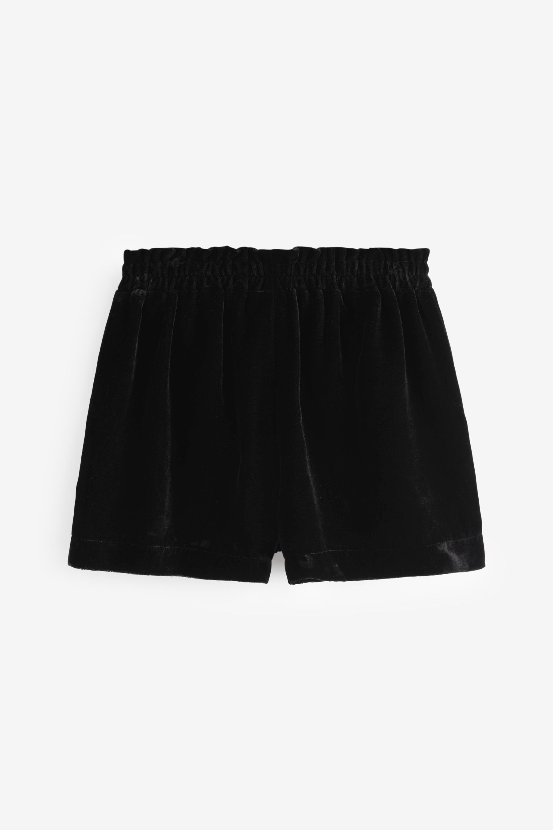 Shorts Samt-Shorts (1-tlg) Black Next