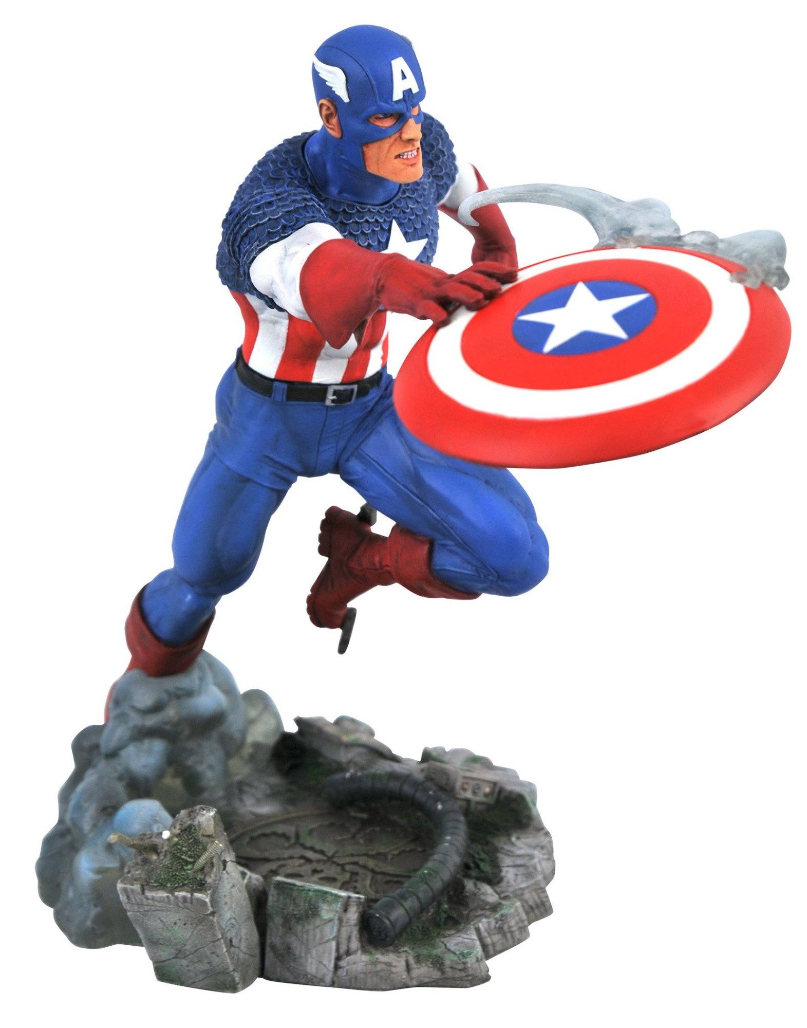 Diamond Select Actionfigur MARVEL GALLERY VS CAPTAIN AMERICA PVC STATUE