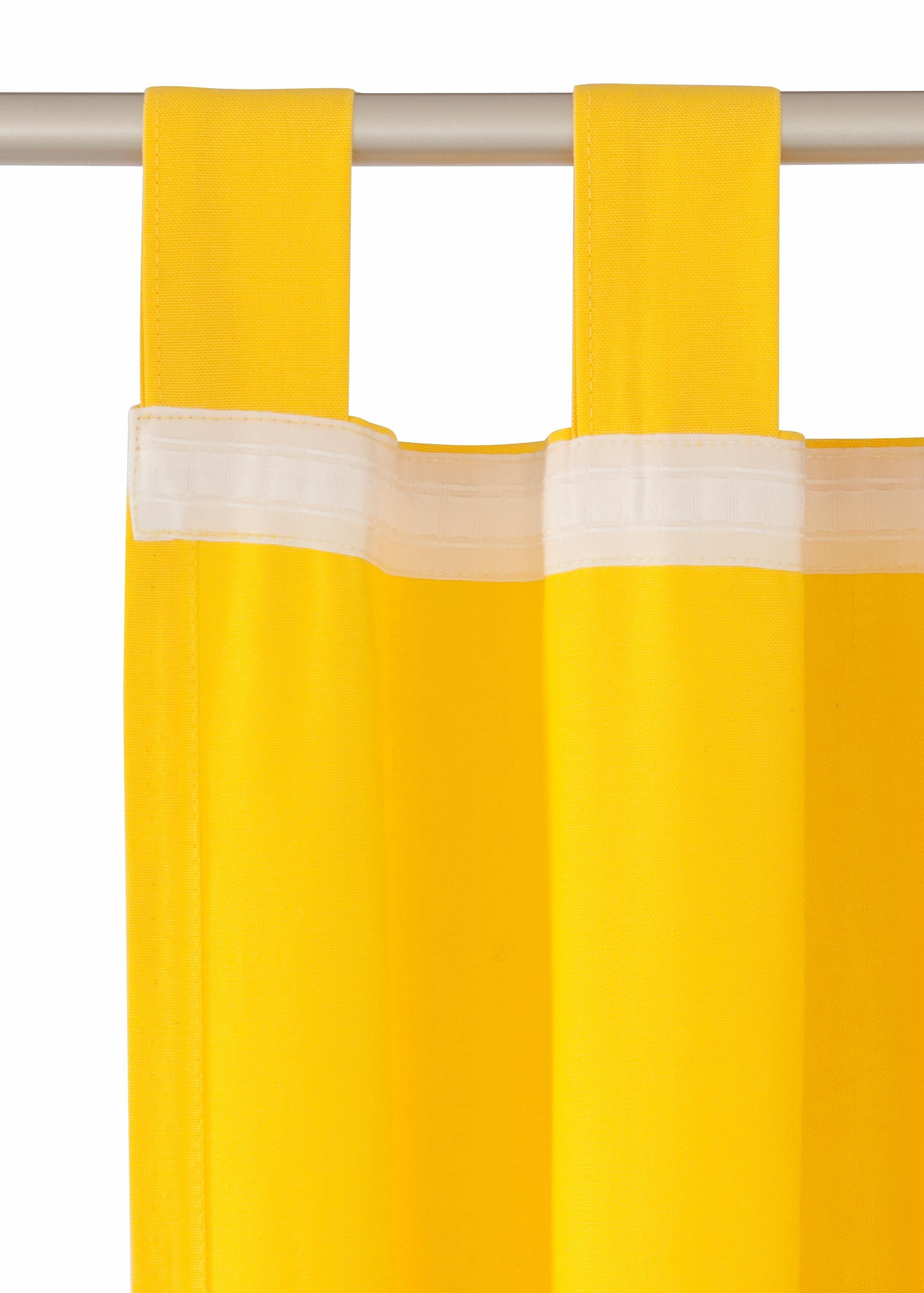Vorhang TAILOR zitrus/gelb DOVE, TOM (1 St), Wirkware blickdicht, HOME, Schlaufen