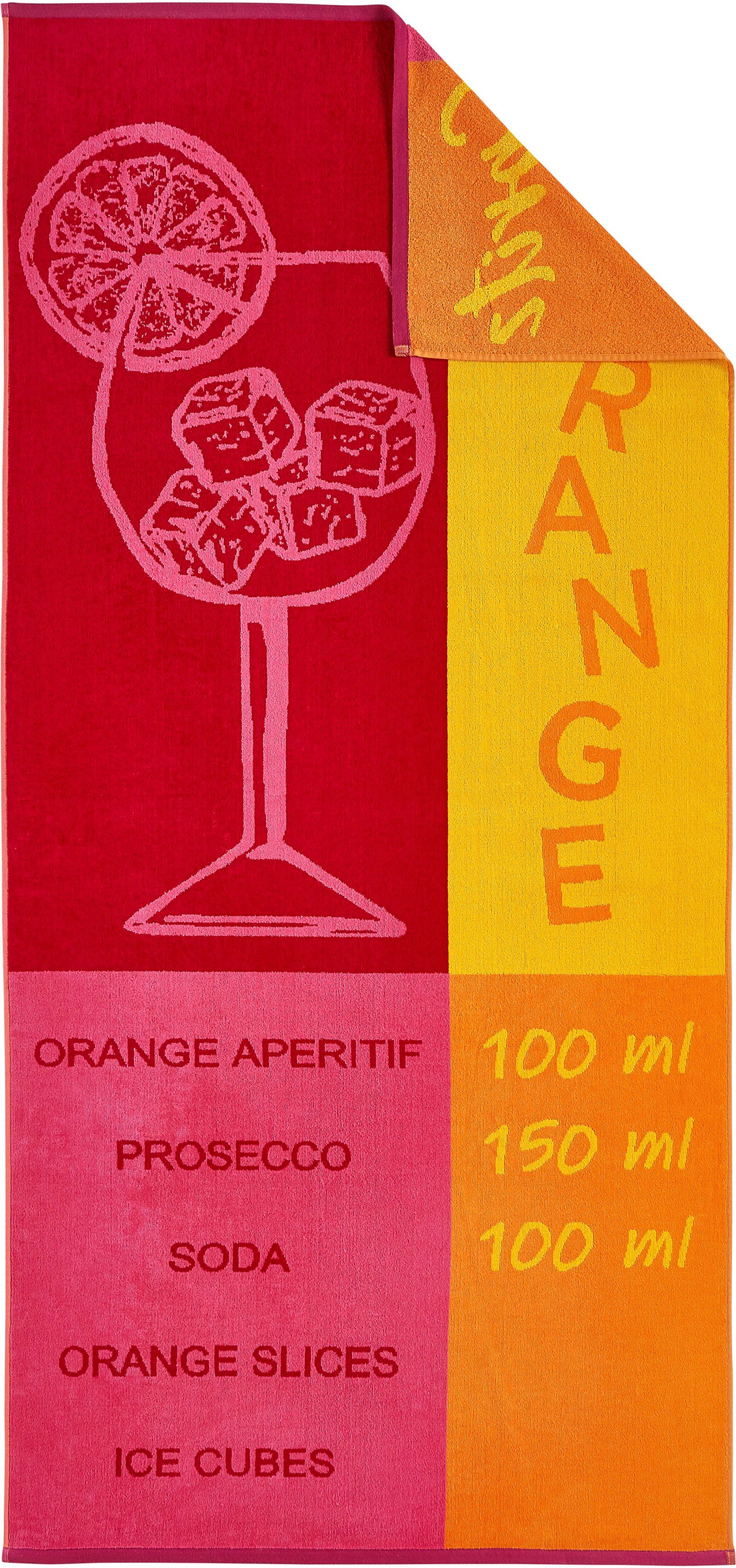 Dyckhoff Strandtuch Aperitif, Frottiervelours (1-St), eine günstig online kaufen