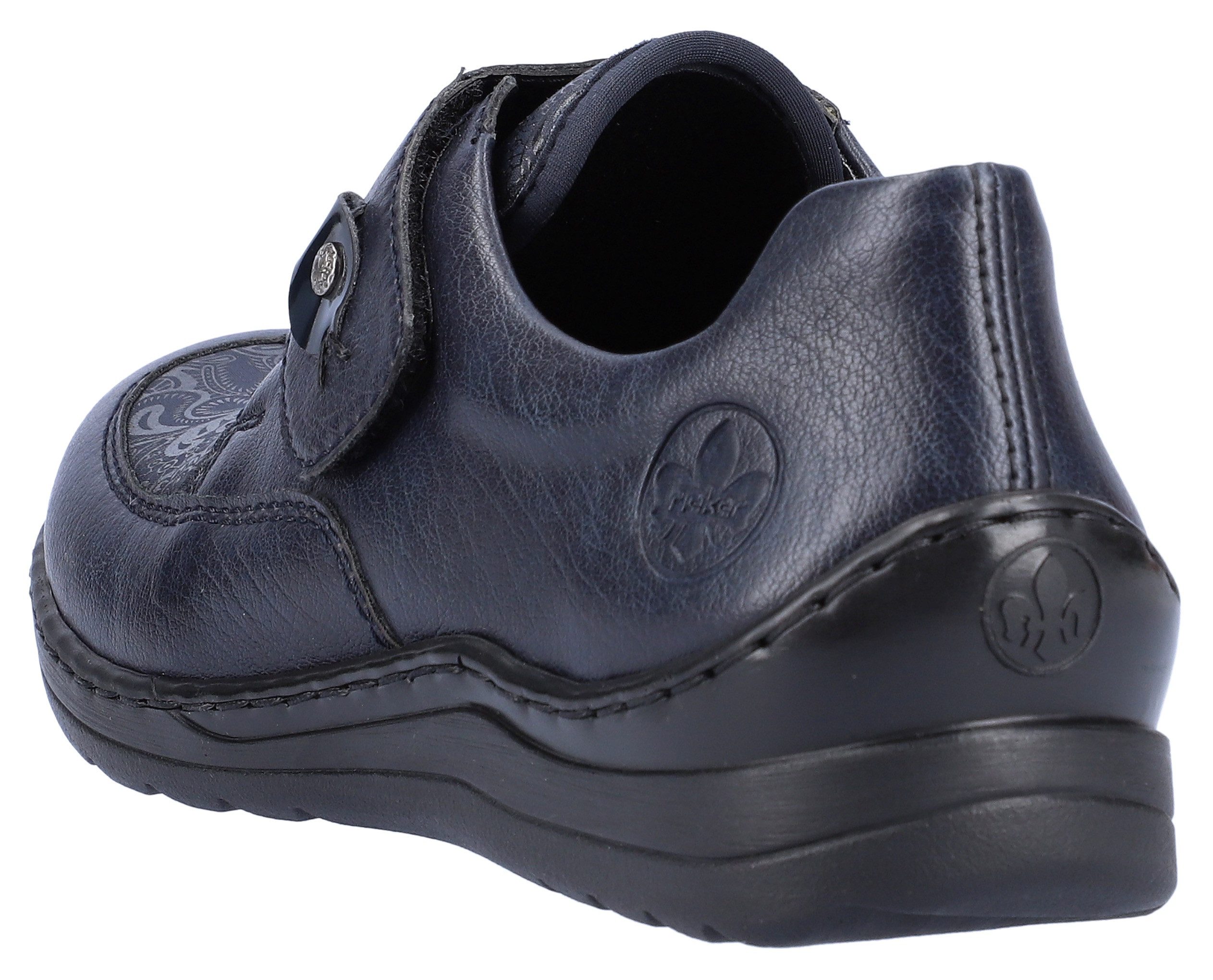 Rieker Klettschuh mit dezentem Paisley-Muster