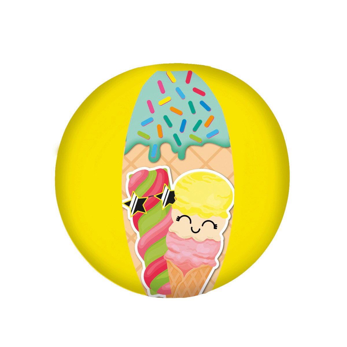 Badespielzeug Happy Summer Strandball Wasserball (ca. 29 cm)