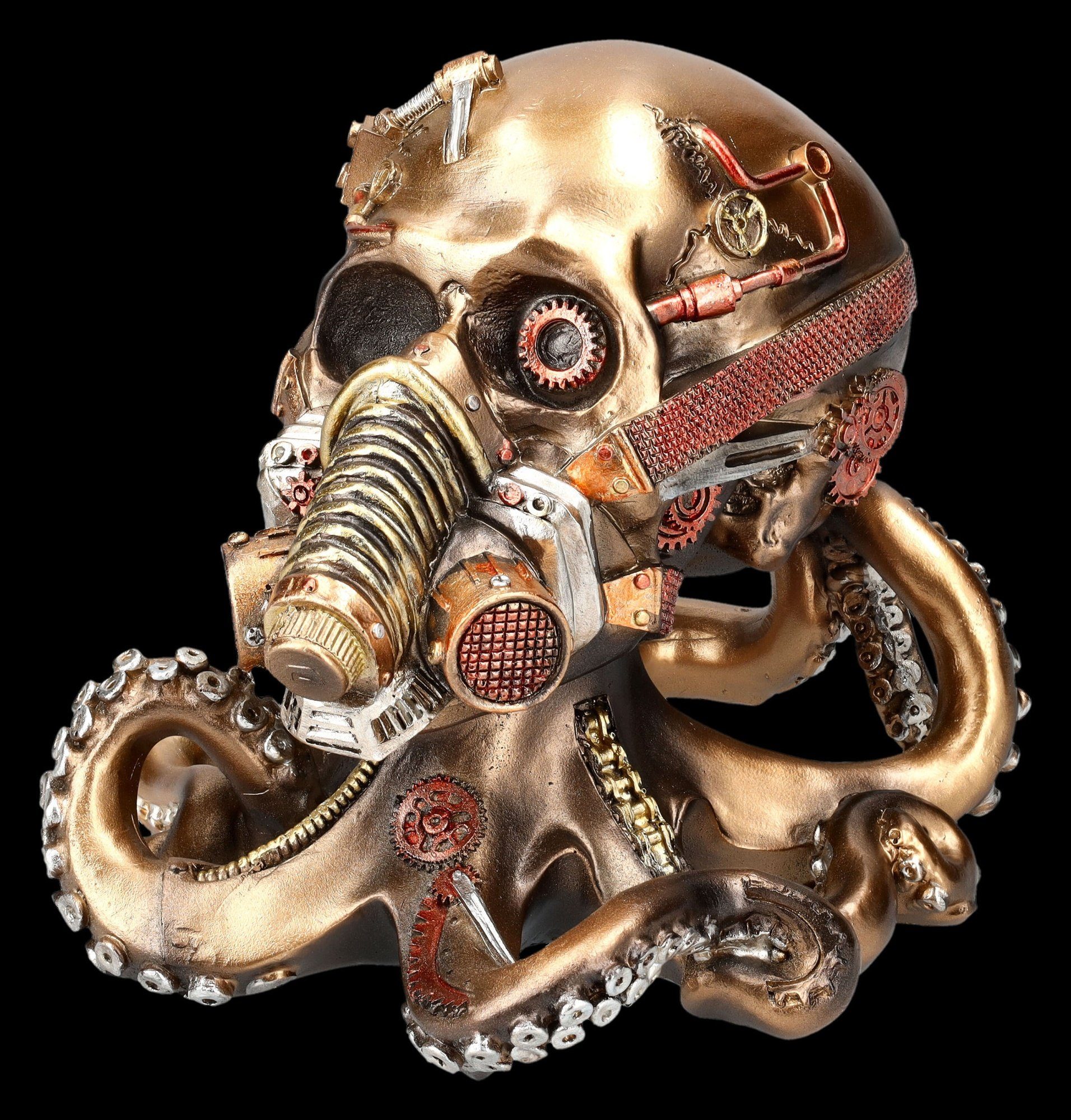 Tierdeko Krake Dekoration GmbH Gasmaske Totenkopf Figuren Fantasy - Steampunk - Dekofigur Shop mit