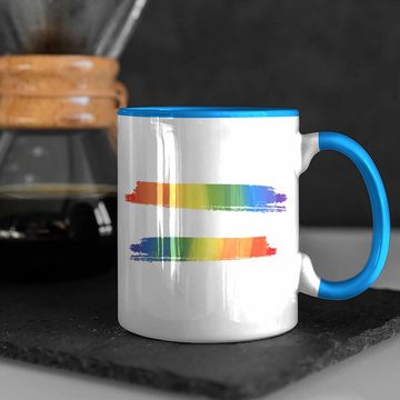 Trendation Tasse Trendation - Regenbogen Tasse Geschenk LGBT Schwule Lesben Transgender Grafik Pride