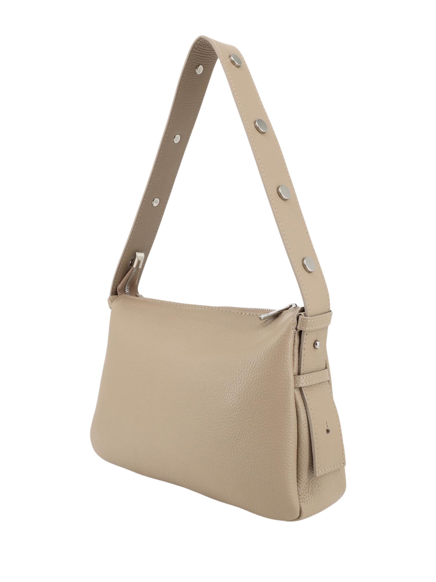 BRISE TASCHE Schultertasche Damen Schultertasche aus Echtleder – Verstellbarer Schulterriemen, 100 % Echtleder, zeitloses Design, italienische Handwerkskunst