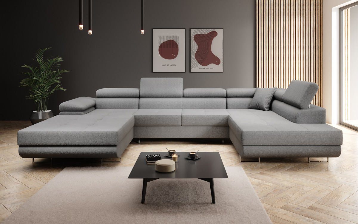 Luxusbetten24 Schlafsofa Designer Sofa Lago Bouclé, günstig online kaufen