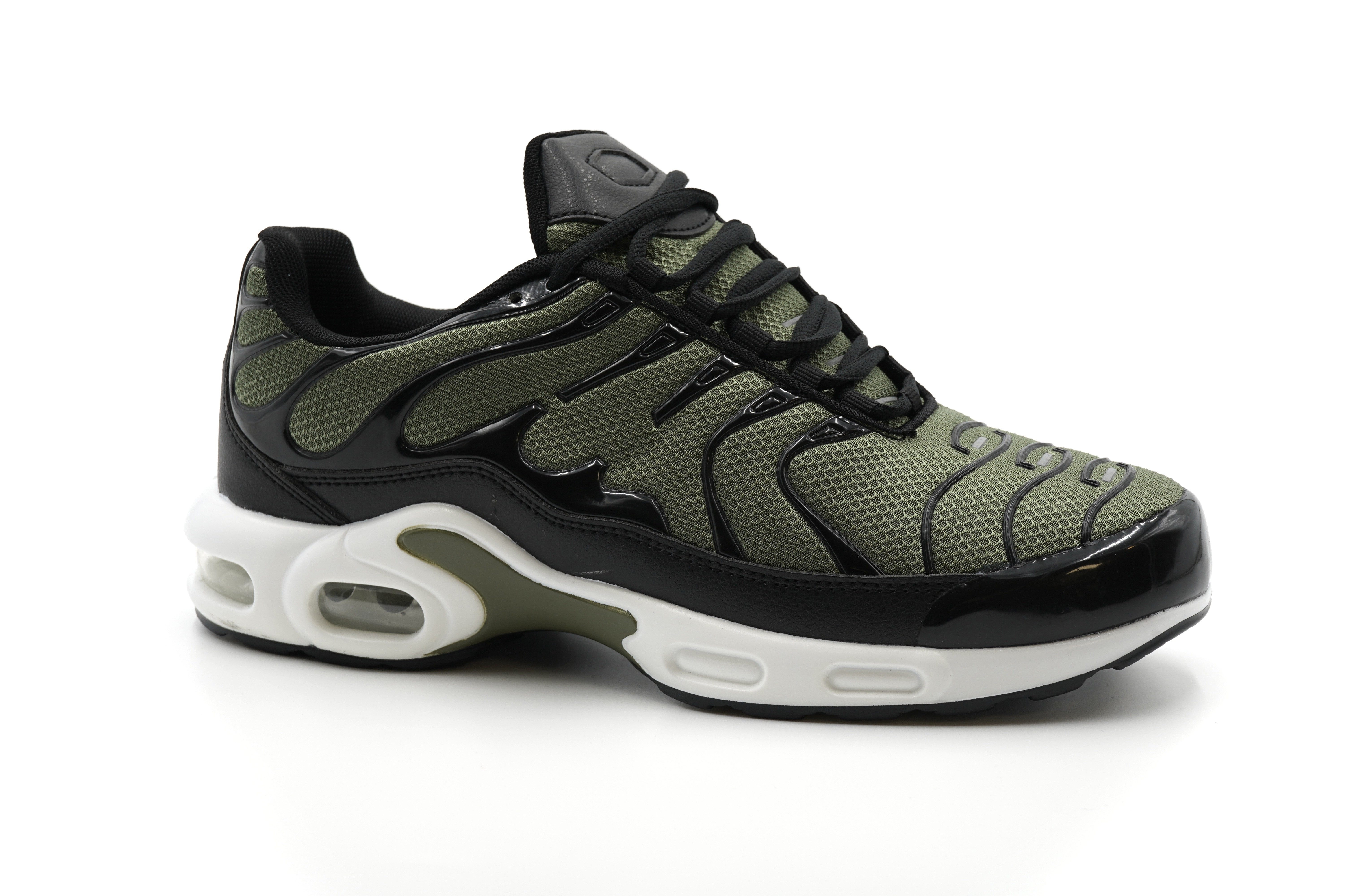 Sonderpostendiscount Herrensneaker K63B Olive mit Luftpolster Sneaker Luftpolster