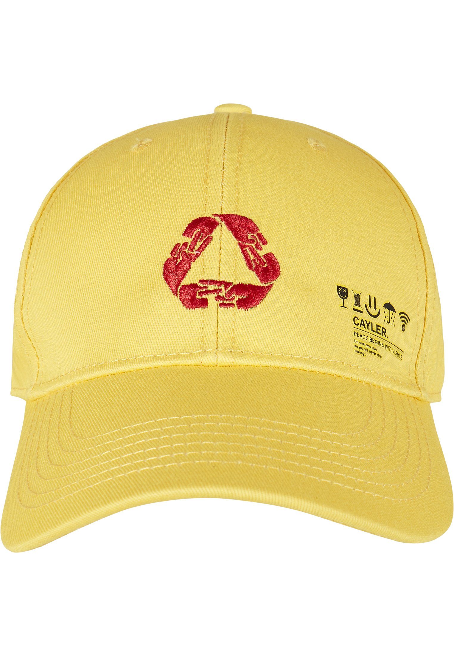 Curved yellow/multicolor Flex Iconic CAYLER SONS Cap Cap & Peace C&S