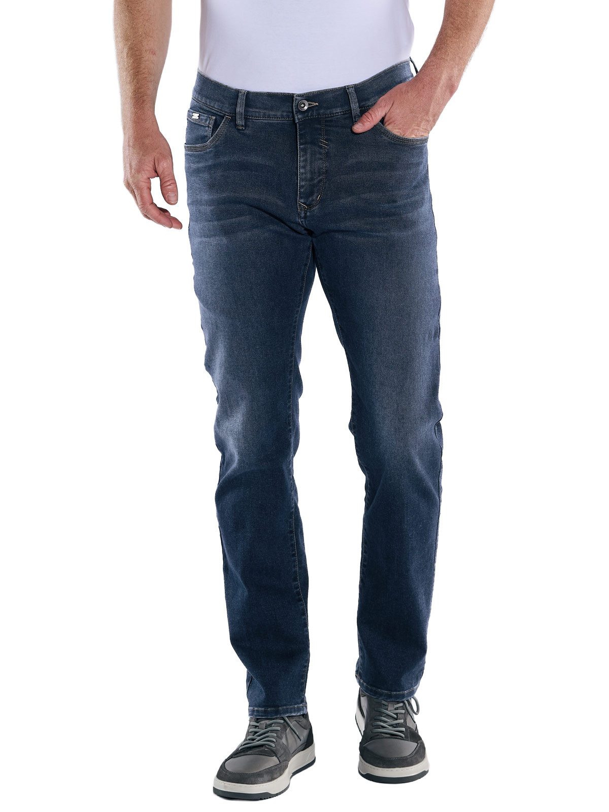 Engbers Stretch-Jeans engbers Herren Jeans 5-Pocket Superstretch, Mittelbla günstig online kaufen