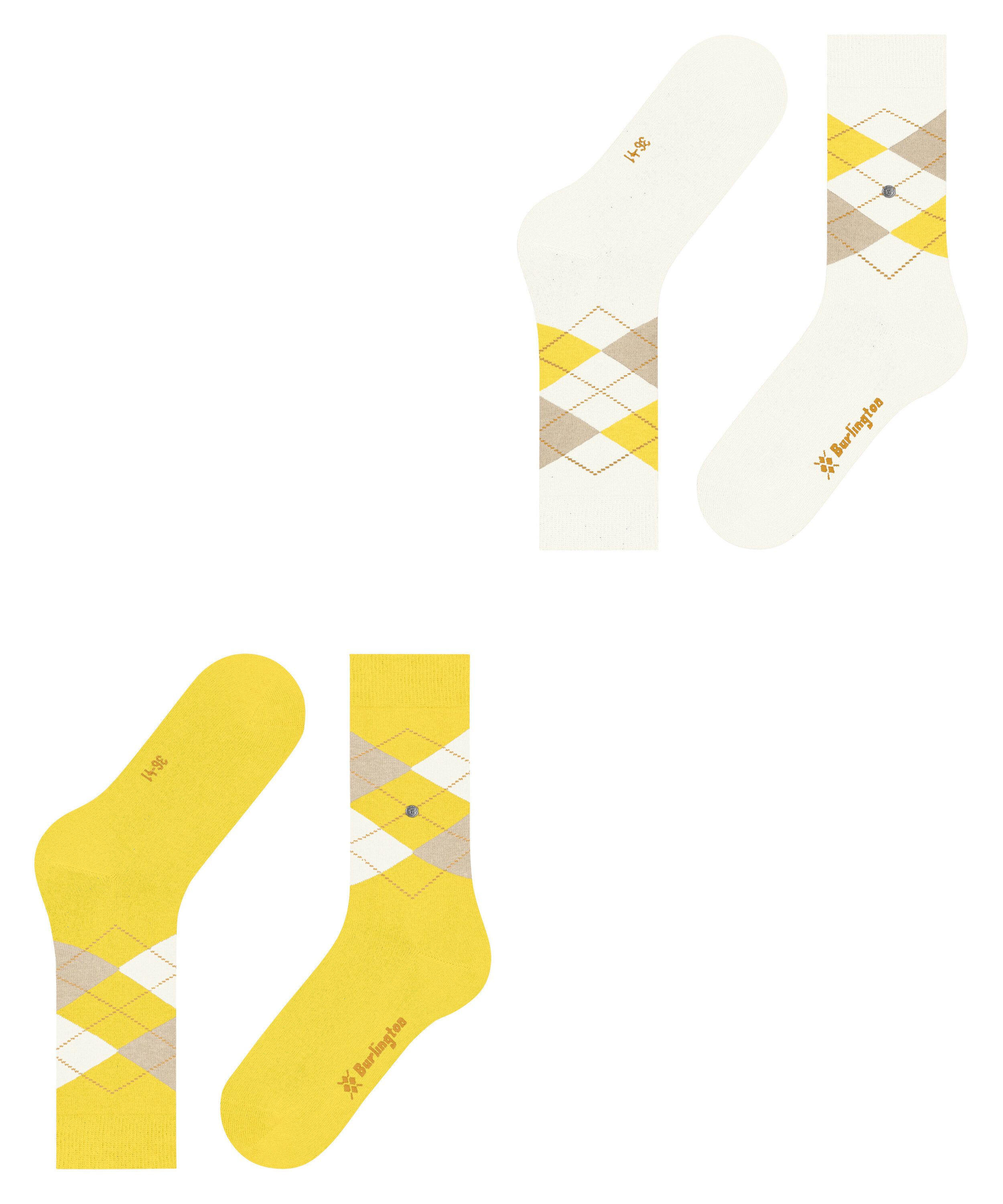 Burlington Socken Burlington Everyday Argyle Damen (2-Paar) – Bild 5 von 5