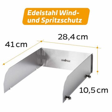 Grillfürst Gaskocher Grillfürst magnetischer Windschutz / Spritzschutz für Infrarotbrenner