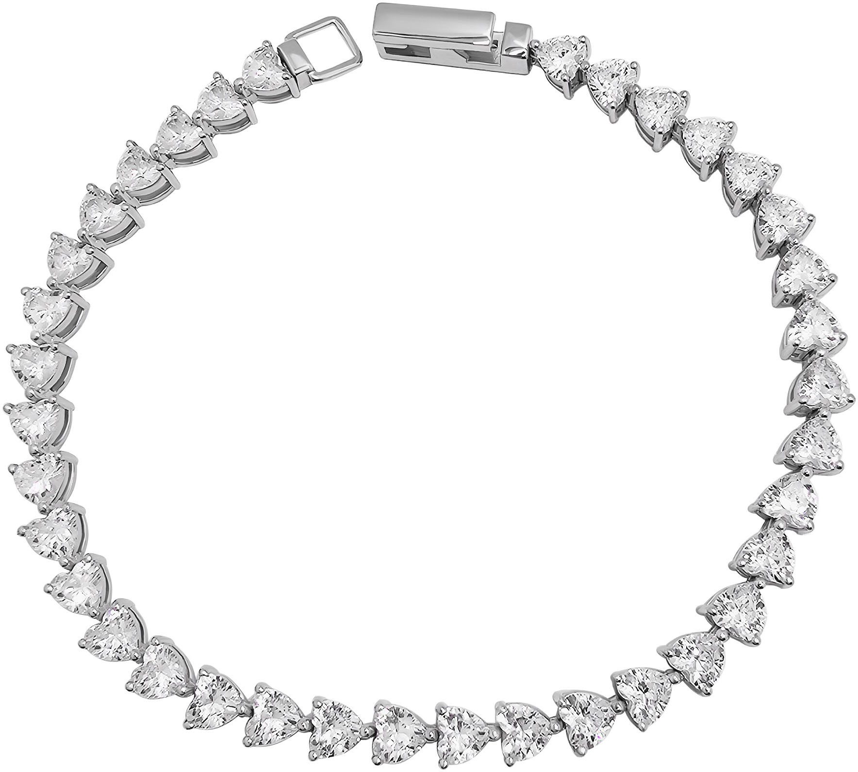 Firetti Armband Schmuck Geschenk Silber 925 Armschmuck Armkette Tennisarmband, mit Zirkonia (synth)