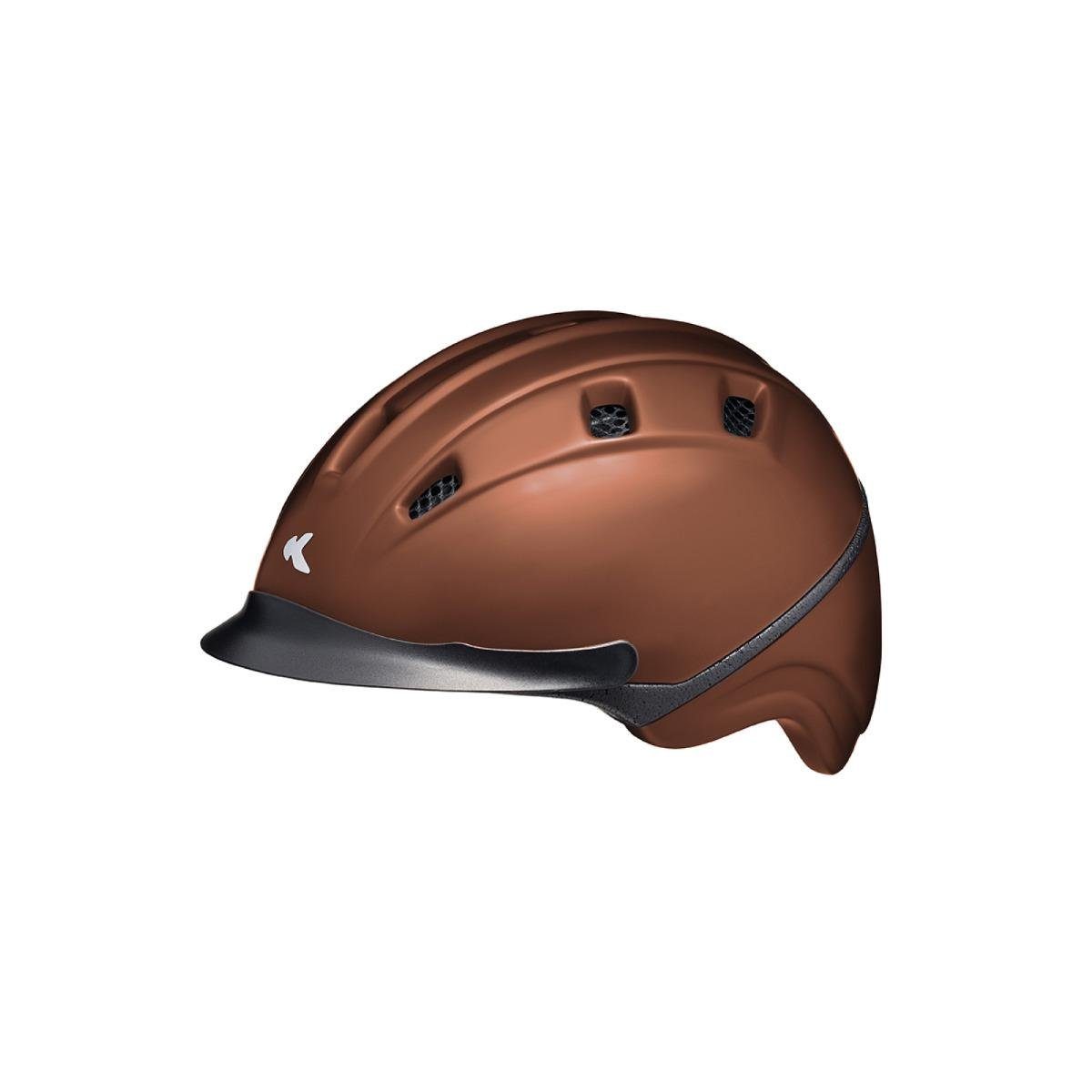 KED Helmsysteme Reithelm 21305532408 - Basco XL, brown matt