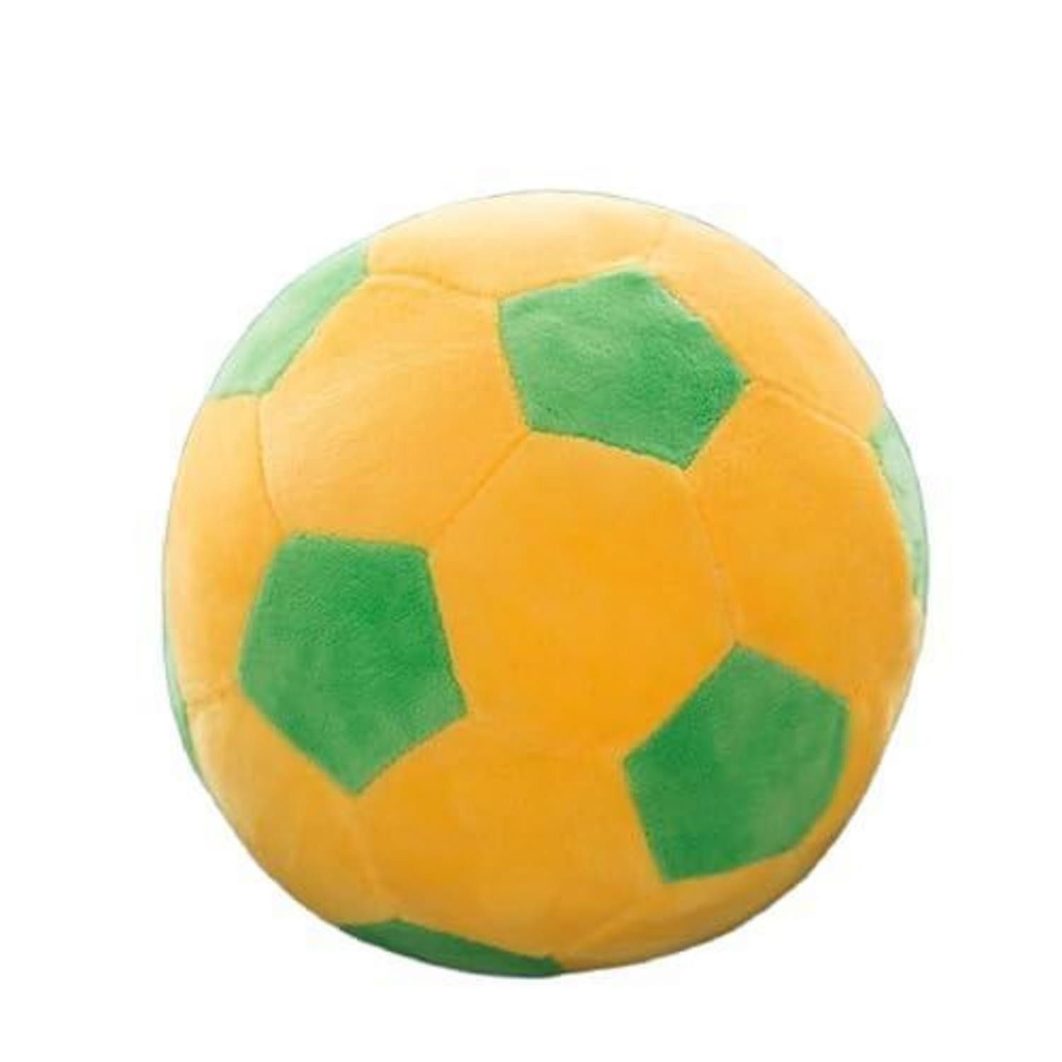 Kuscheltier Plüsch Fußball Spielzeug Stoffball Schmusetier Kissen 22 cm Gelb