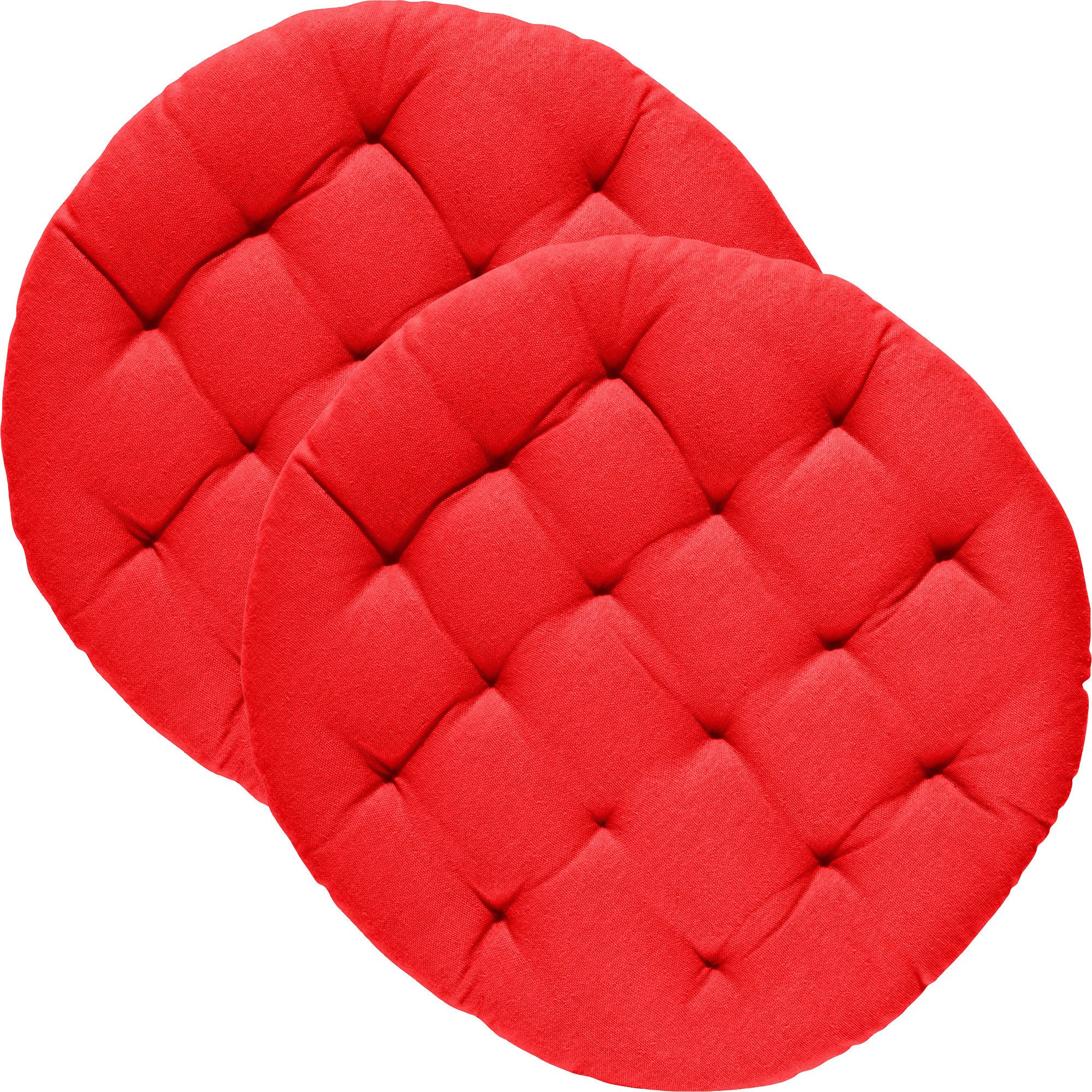 REDBEST Stuhlkissen Stuhlkissen "Tulsa" 2er-Pack, Uni