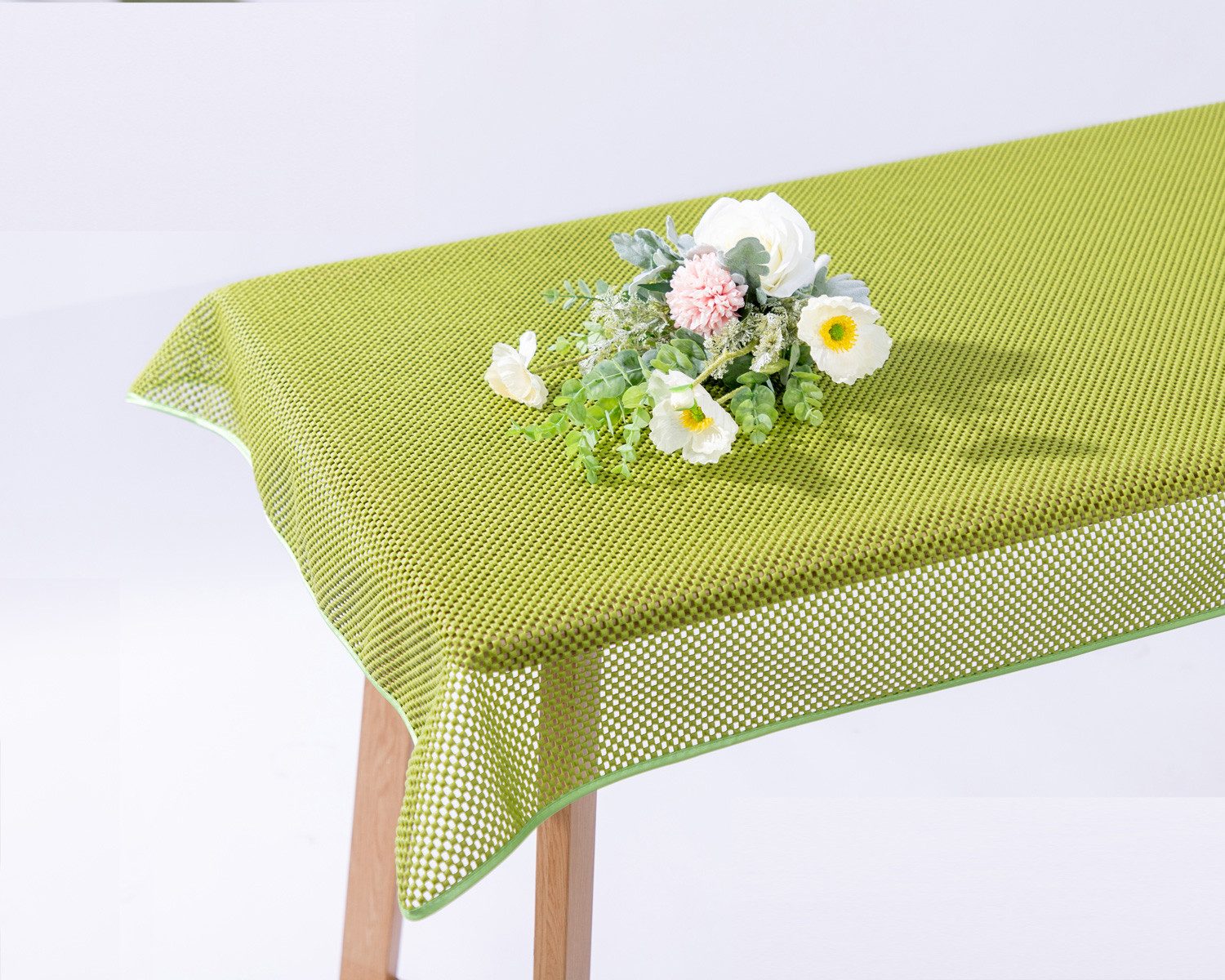 texpot Tischdecke Gartentischdecke Karo Schaum PVC Weichschaum (1-tlg)