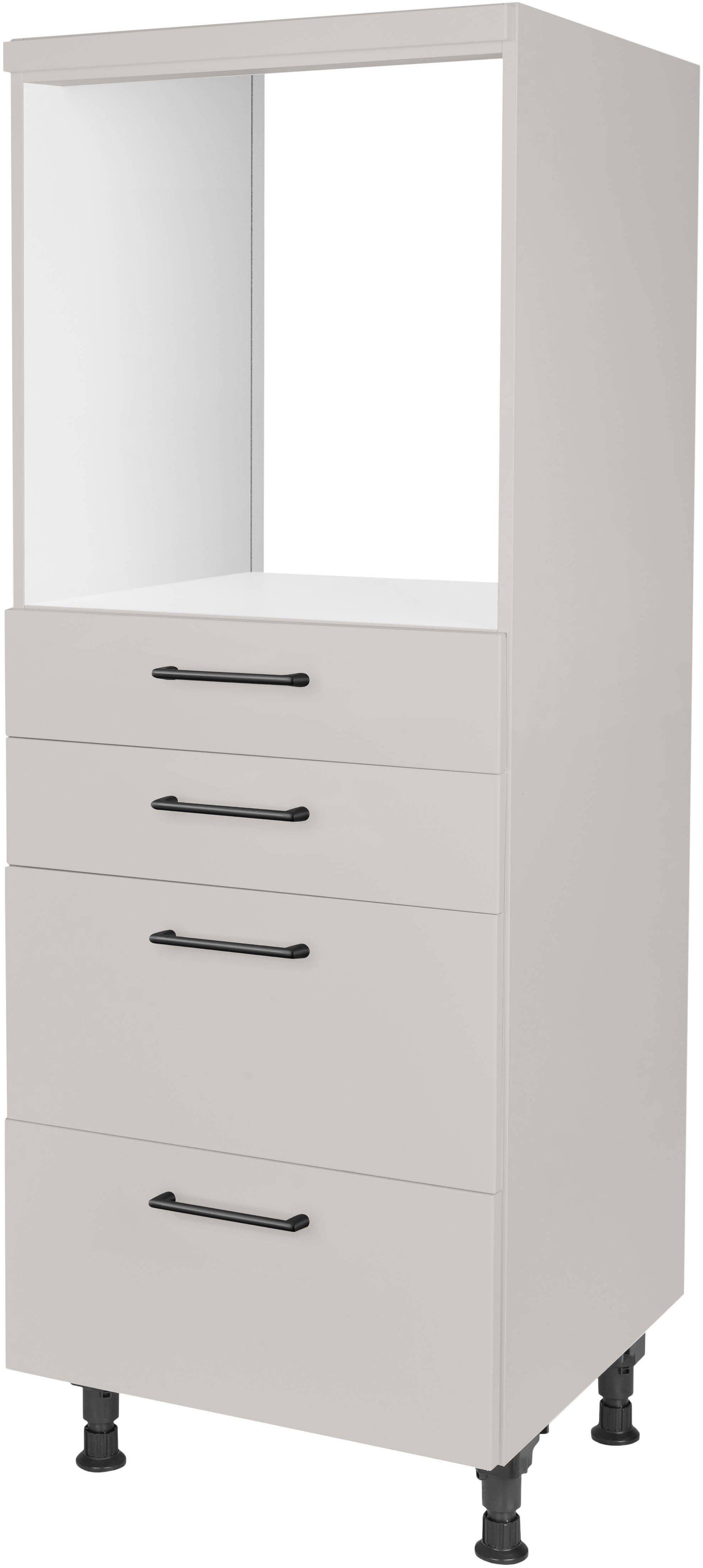 nobilia® Herdumbauschrank "MIAMI", mit Schubkästen und Auszügen, vormontiert, Breite/Höhe: 60/167,8 cm