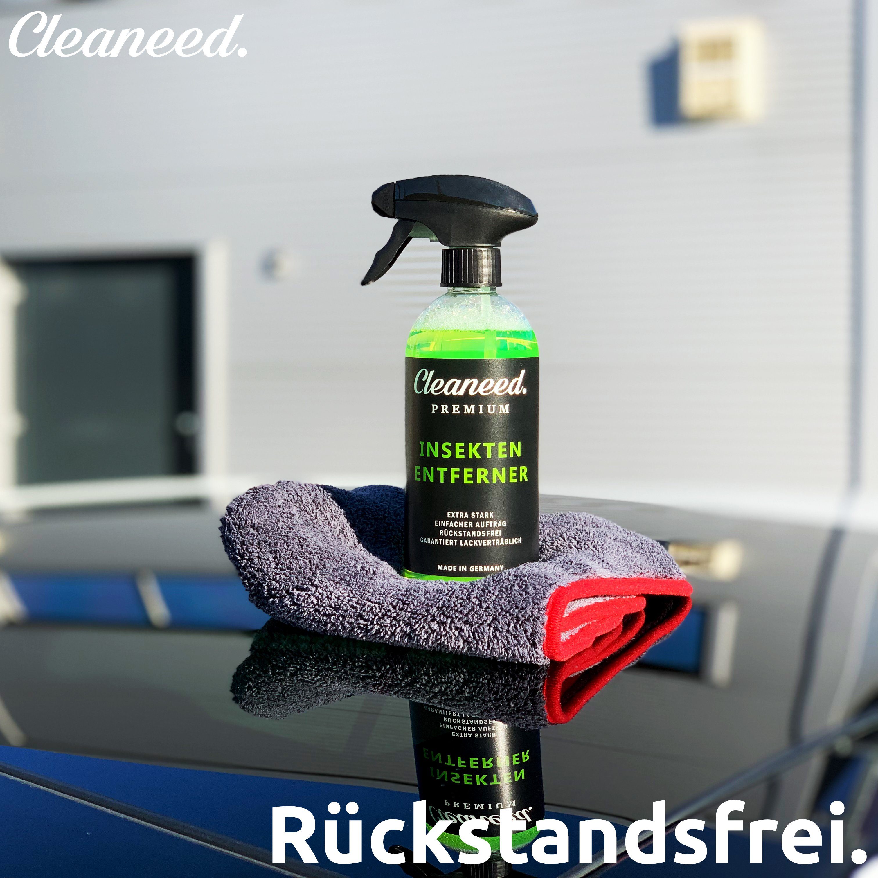 Cleaneed Insektenentferner – Made in Germany – Extra stark, Rückstandsfrei Insektenentferner (Rückstandsfrei, Einfache Anwendung, Made in Germany)