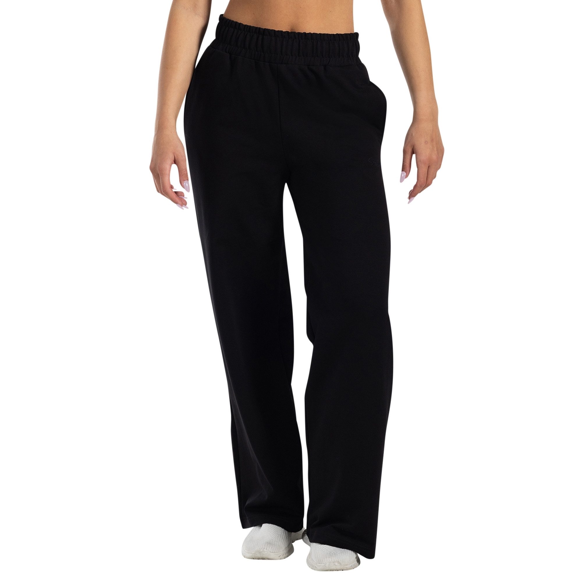 Smilodox Jogginghose Kanya, Baumwollhose, Baggy Fit, Weites Bein für Gym & Alltag mit Seitentasche, Elastischer Bund, weicher Stoff, Sporthose