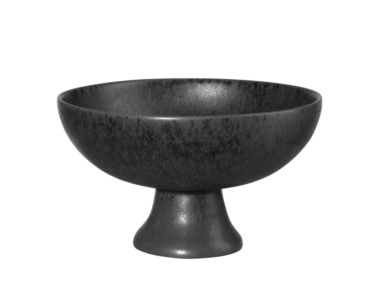 ASA SELECTION Schale Selection grande Schale auf Fuß black iron 14cm, Steingut, (Schalen), Geschirr