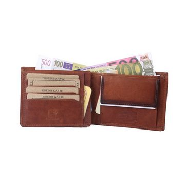 SHG Geldbörse ◊ Herren Leder Börse Portemonnaie, Brieftasche mit Münzfach und RFID Schutz