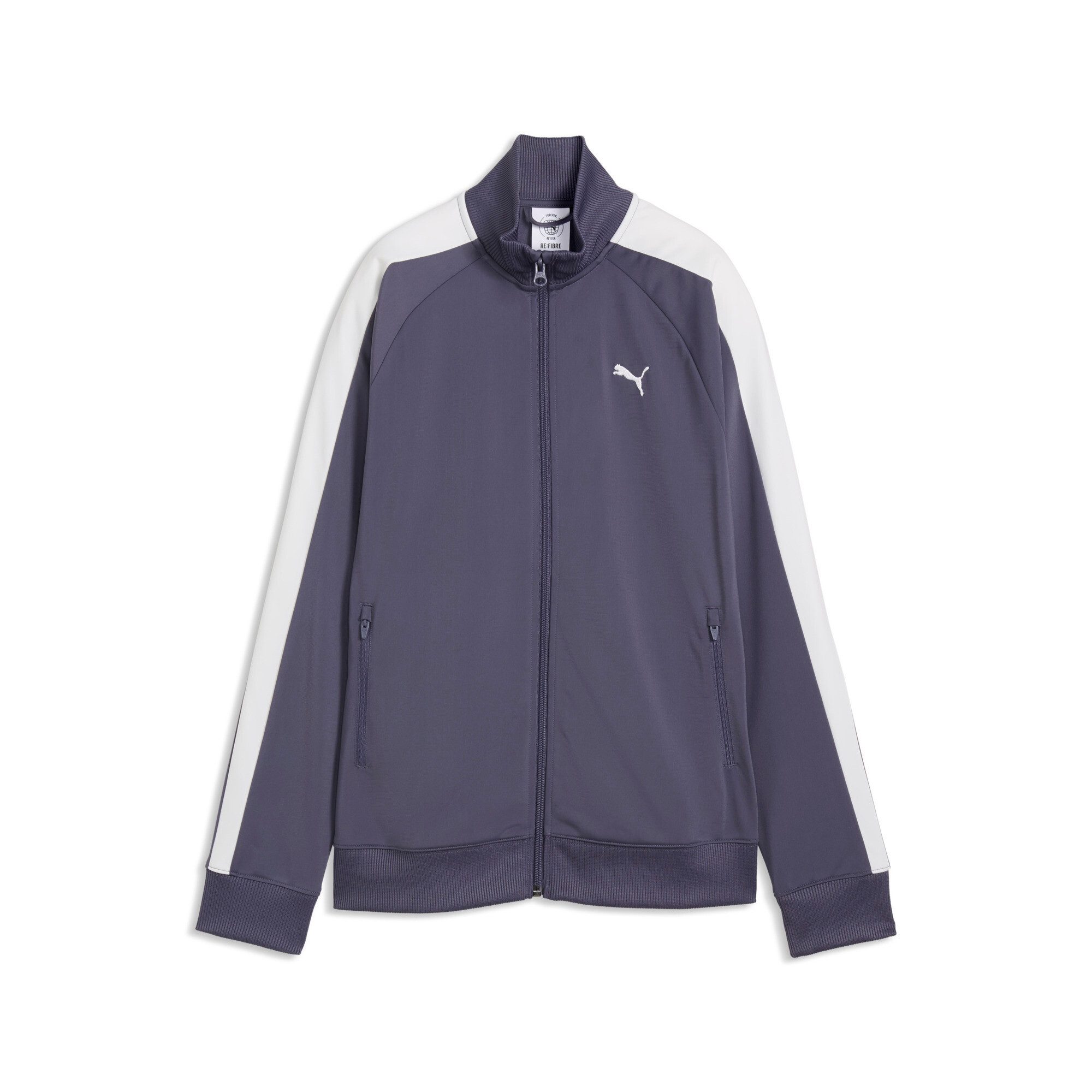 PUMA Trainingsjacke T7 FOUNDATION POLY TRACK JACKET mit Stehkragen, mit Reißverschluss, ohne Kapuze, Regular Fit
