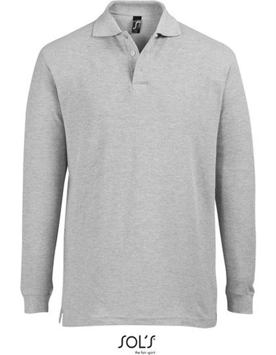 SOLS Langarm-Poloshirt Herren Longsleeve Poloshirt Star