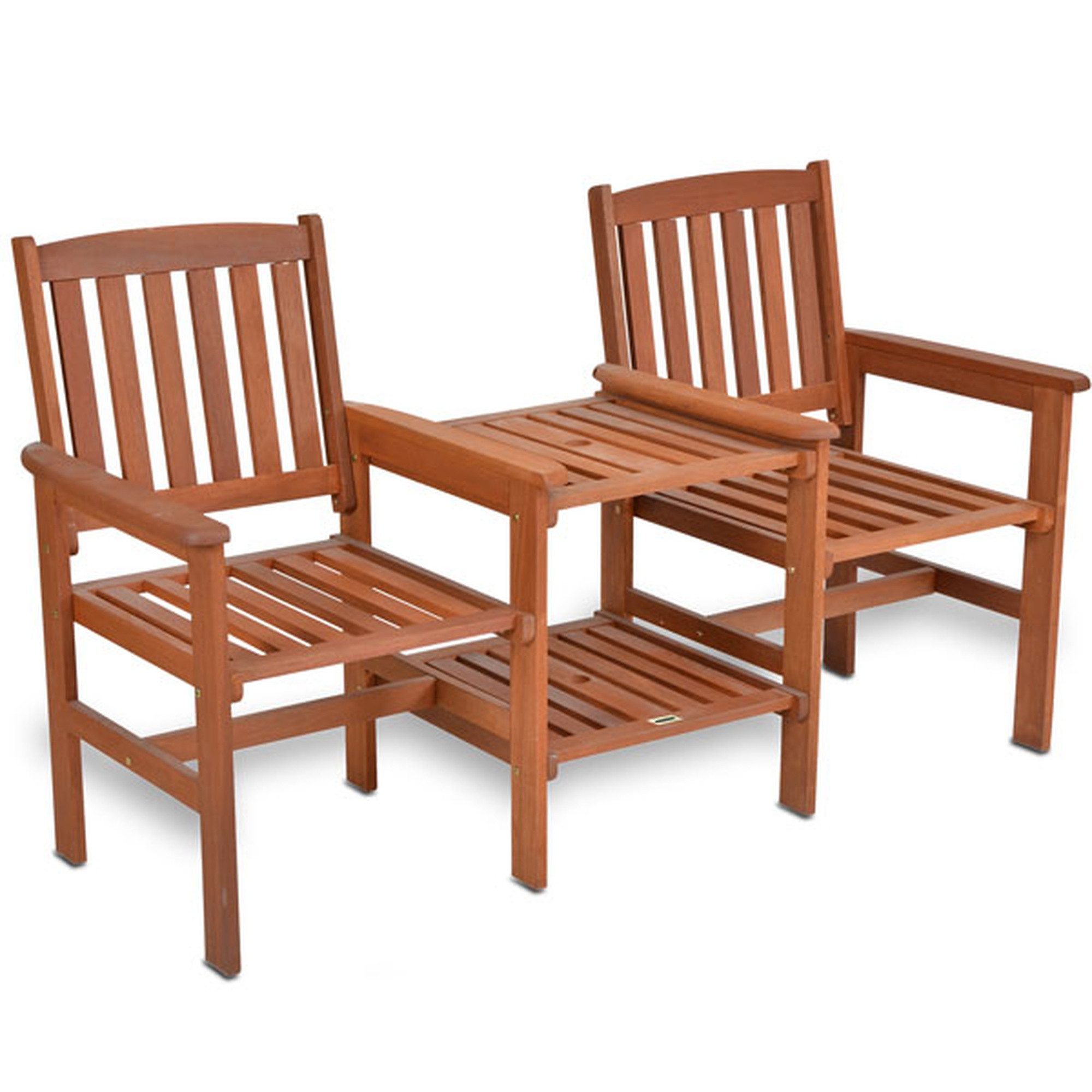 Hecht Gartenbank mit Tisch, Meranti Holz, günstig online kaufen